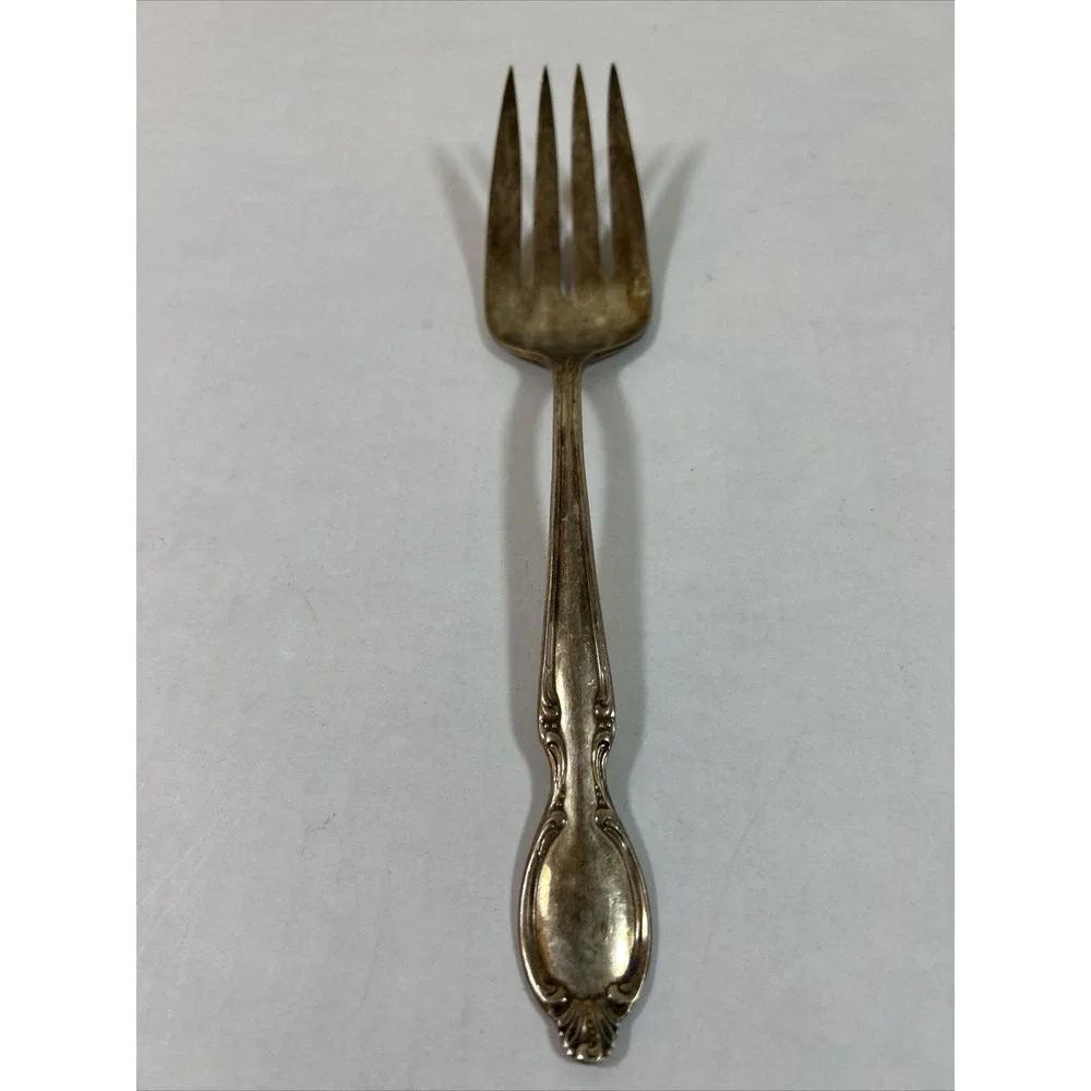 William Rogers IS With Star Silver Serving Fork